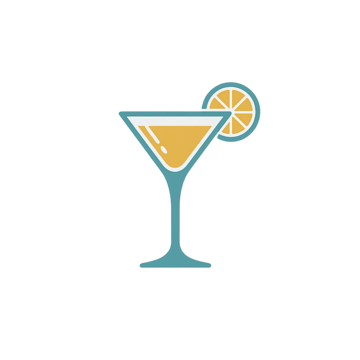 Pourit — Martini Glass with Citrus